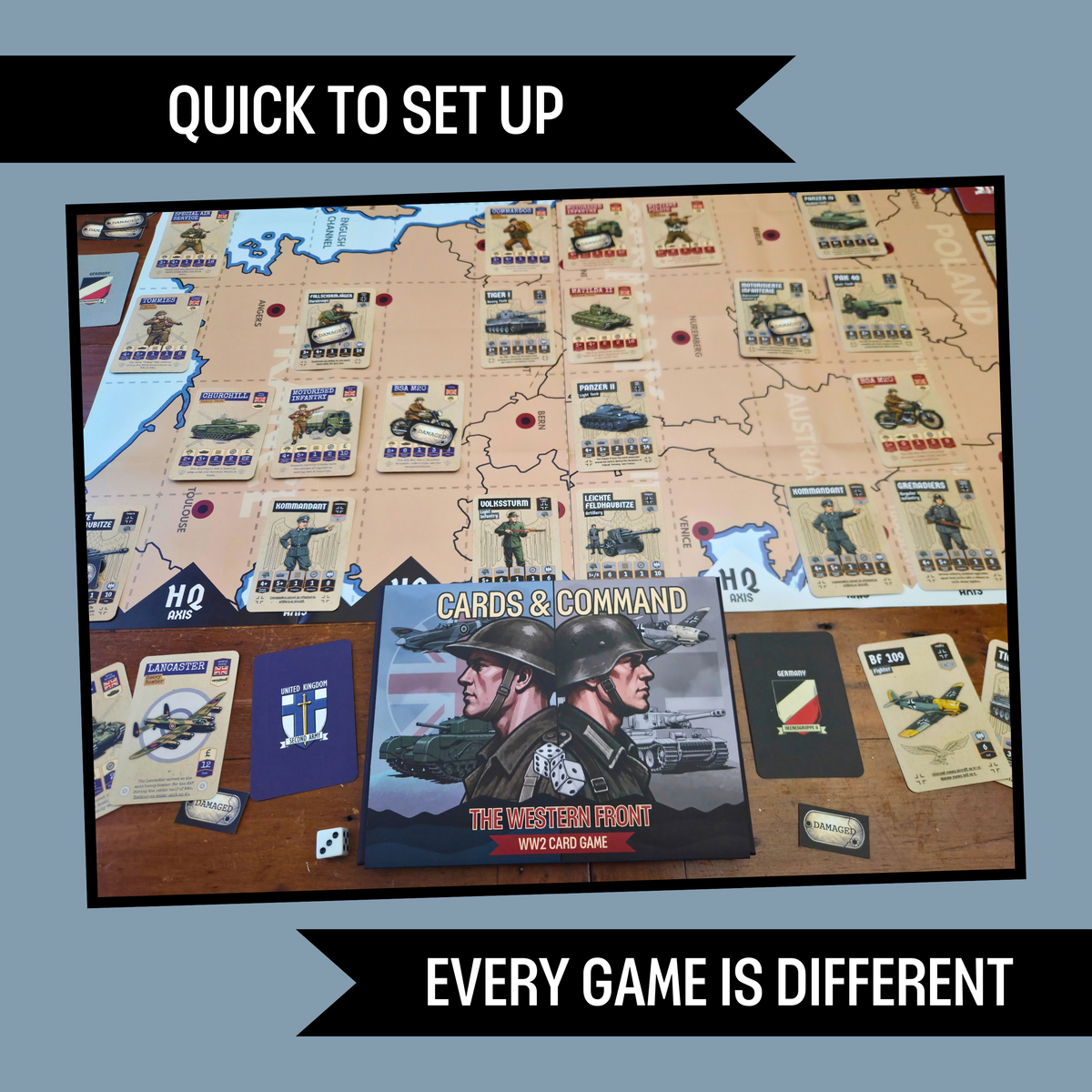 Cards & Command – The Western Front - WW2 Strategy Card Game