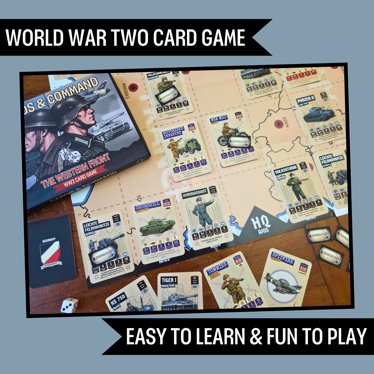 Cards & Command – The Western Front - WW2 Strategy Card Game