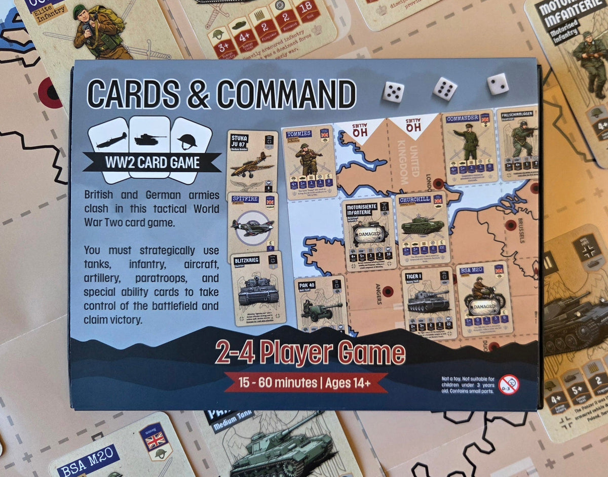 Cards & Command – The Western Front - WW2 Strategy Card Game