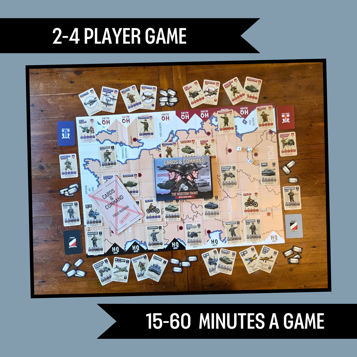 Cards & Command – The Western Front - WW2 Strategy Card Game